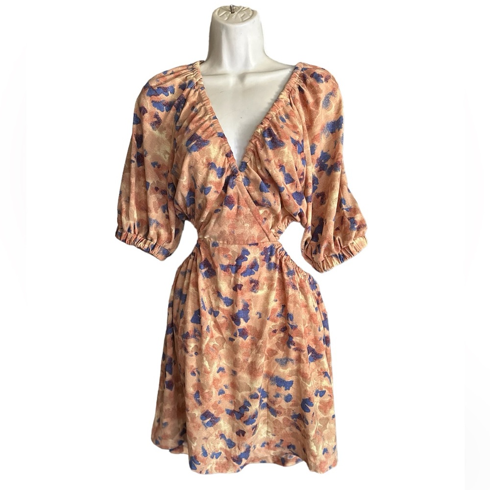 Open Edit Cutout Puff Sleeve Minidress - Picture 5 of 11